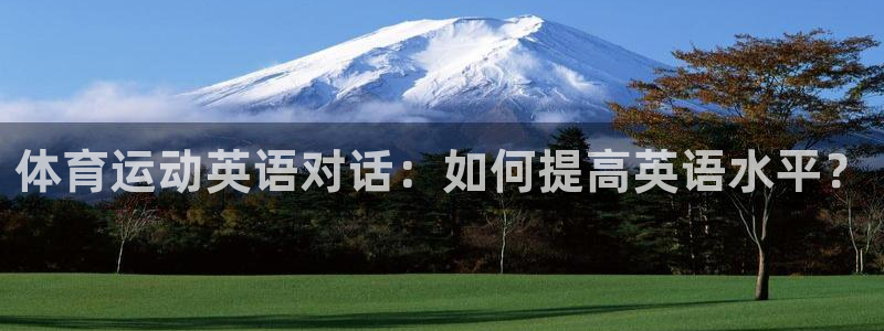 杏宇体育平台登录入口：体育运动英语对话：如何提高英语水平？